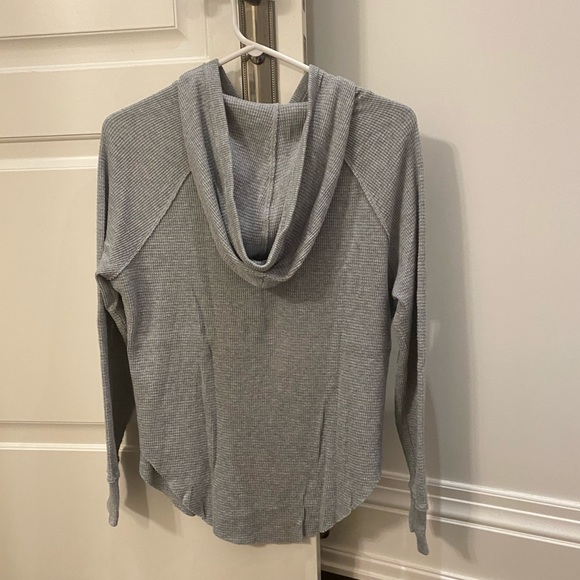 TNA - Grey Ribbed Hoodie - Picture 2 of 3